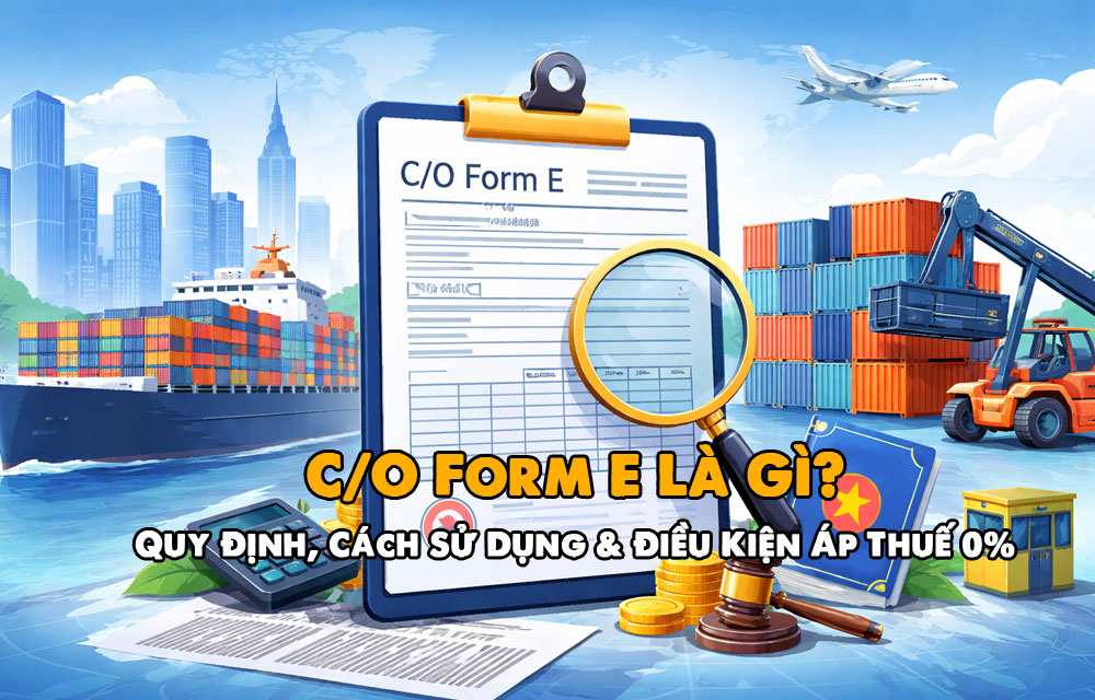 C/O Form E Là Gì? Quy Định, Điều Kiện Và Cách Sử Dụng, Khi Nào Được Thuế 0%