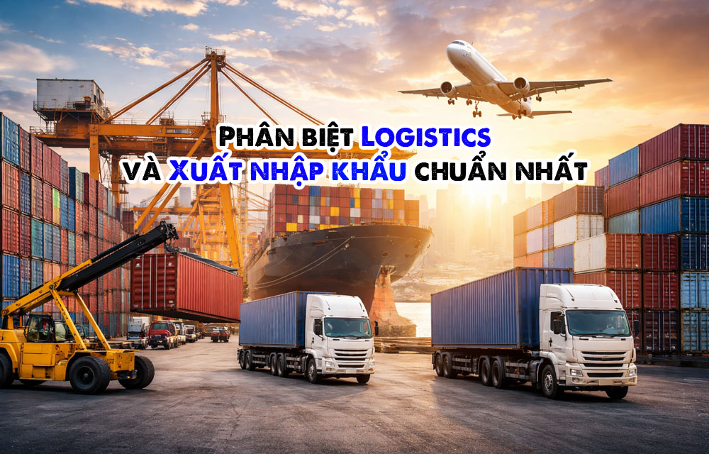 Phân biệt Logistics và Xuất nhập khẩu chuẩn nhất