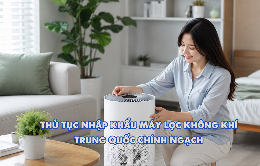 Thủ tục nhập khẩu máy lọc không khí mới nhất từ Trung Quốc 2026