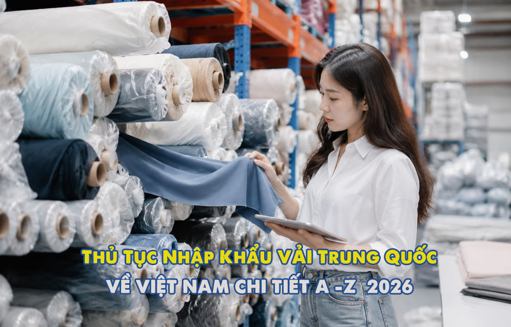 Thủ tục nhập khẩu vải từ Trung Quốc về Việt Nam 2026 chi tiết từ A-Z
