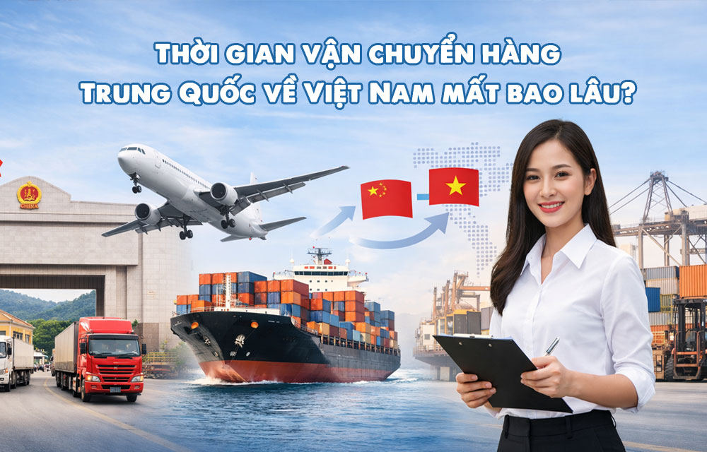 Thời gian vận chuyển hàng Trung Quốc về Việt Nam mất bao lâu?