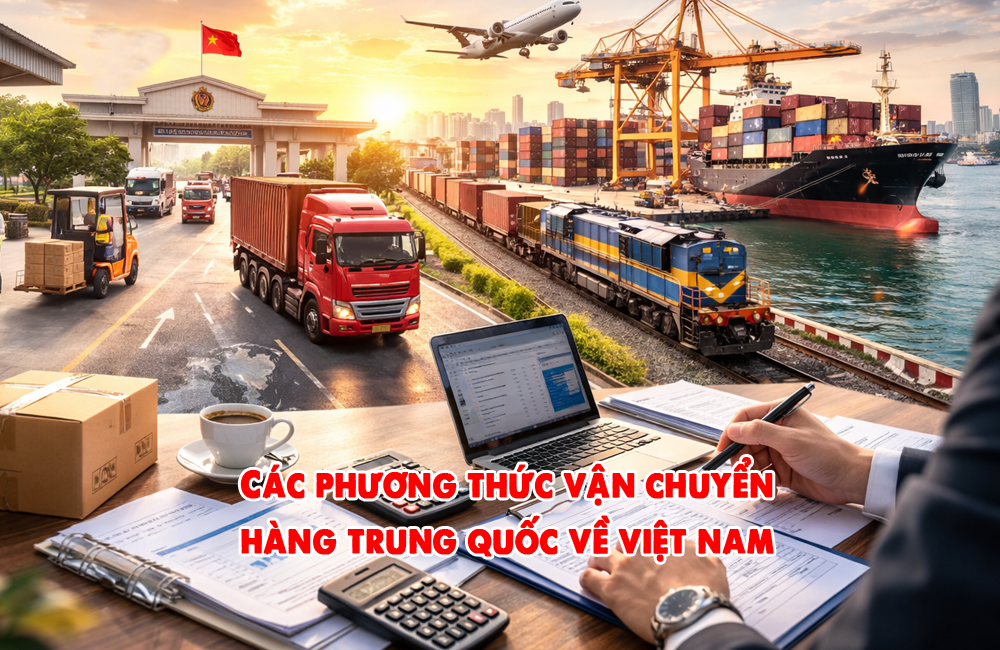 Phương thức vận chuyển chính ngạch hàng trung quốc về việt nam