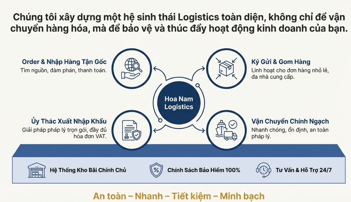 Hoa Nam Logistics - Công Ty Vận Chuyển hàng Trung Quốc về Hải Phòng Chuyên Nghiệp Uy Tín