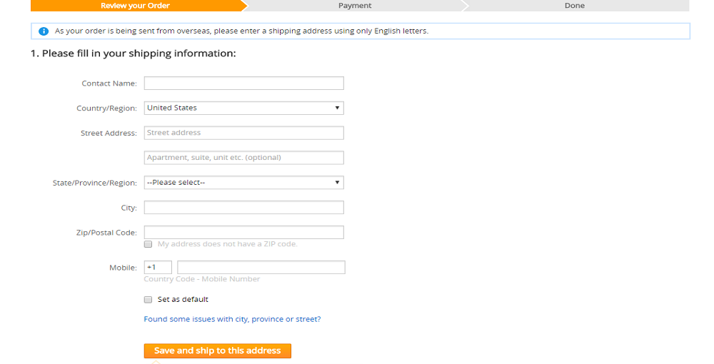 Hướng dẫn đặt hàng trên Aliexpress