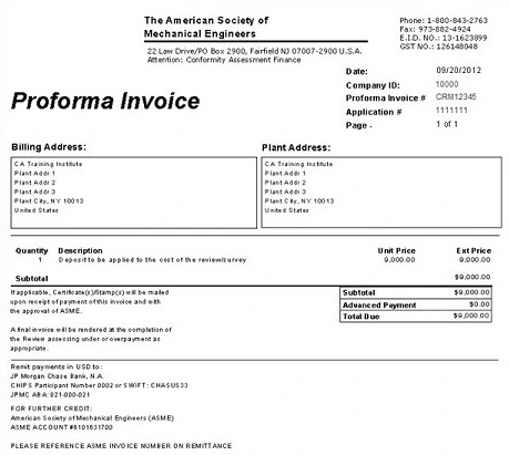 Mẫu Proforma invoice mới nhất hiện nay