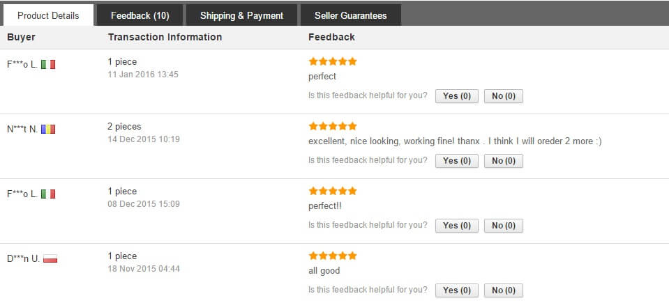 Feedback kinh nghiệm mua hàng aliexpress 