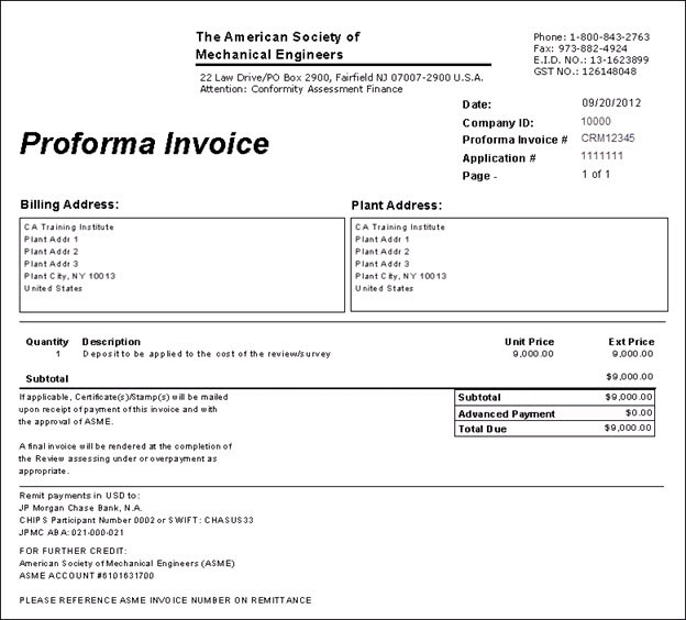 Proforma Invoice là gì