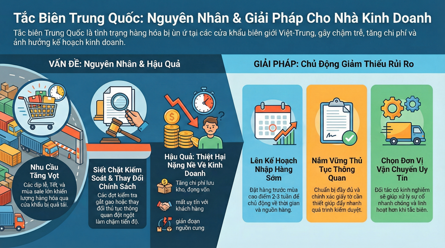 Tắc Biên Trong Nhập Hàng Trung Quốc: Nguyên Nhân & Giải Pháp