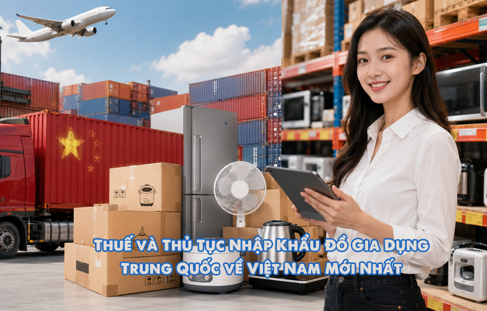 Thuế và thủ tục nhập khẩu đồ gia dụng Trung Quốc mới nhất 2026