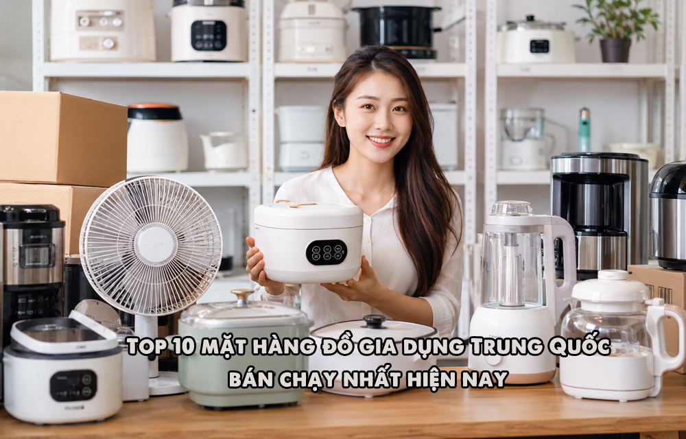 Top 10 mặt hàng đồ gia dụng Trung Quốc bán chạy nhất hiện nay